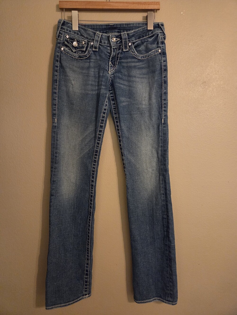 True Religion Women's Straight Leg Jeans - Blue